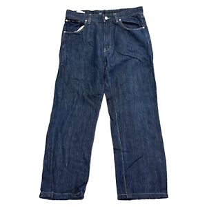 Hugo Boss Denim Jeans Regular Straight Leg Dark Wash Blue Mens W34 L27