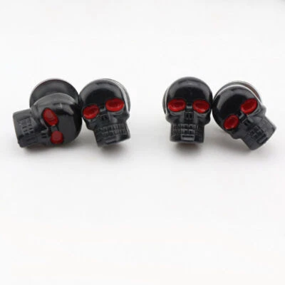 Tornillos de calavera negros 4 piezas para Kawasaki Vulcan 1700 1600 1500 900 800 Foto 1 de 3