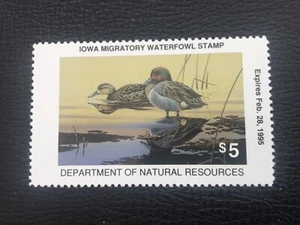 ICOLLECTZONE US Iowa 1994 Duck Hunting Stamp VF NH IO23 - Picture 1 of 1
