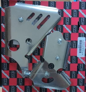 Honda CR125 CR 125 Works Connection Frame Guards Aluminium 1990 1991 1992 - Picture 1 of 2