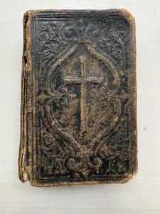 RARE Vintage Antique Polish Bible / inside dates 1800’s. J. Steinbrener - Picture 1 of 10