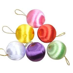 6pcs Weihnachtsbaum Baubeln Satin Weihnachtskugeln5cm Home Party Ornamente Dekor - Bild 1 von 7