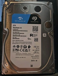 Seagate SkyHawk AI 8TB 7200RPM SATA 6Gb/s 3.5in Internal HDD ST8000VE001 New - Picture 1 of 1