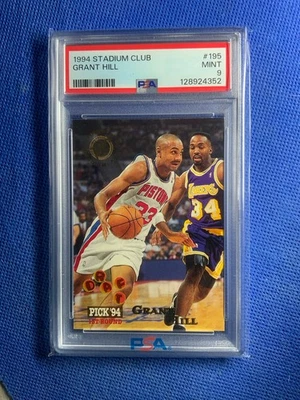 1994-95 Stadium Club Members Only #195 Grant Hill Rookie Card PSA 9 Mint - Image 1 of 2