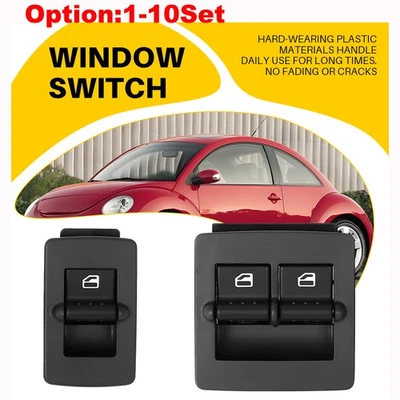 Interruptor maestro de ventana eléctrica delantero izquierdo/derecho para Volkswagen Beetle 1998-10 Foto 1 de 4