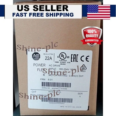 Allen-Bradley 22A-A2P3N104 POWERFLEX 4 22AA2P3N104 US Free Tax - Image 1 of 4