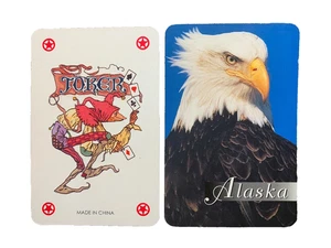 JOKER Swap Playing Card AMERICAN EAGLE Alaska BRIDGE SIZE - Picture 1 of 2