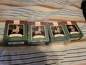 HALLMARK KEEPSAKE ORNAMENT 4 OF 4 SANTA AND HIS REINDEER COLLECTION - Picture 1 of 5
