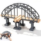 Accessori Ferroviari in Legno Binari Ponte Plastica