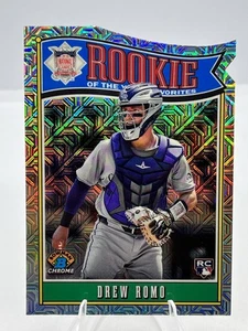 2025 Bowman Chrome ROY Drew Romo RC MOJO Die-Cut Refractor ROY-9 Rockies - Picture 1 of 2