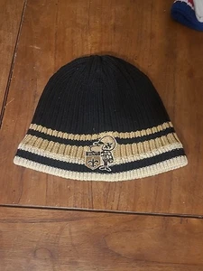 NFL: New Orleans Saints Beenie Hat, Black And Gold - Picture 1 of 4
