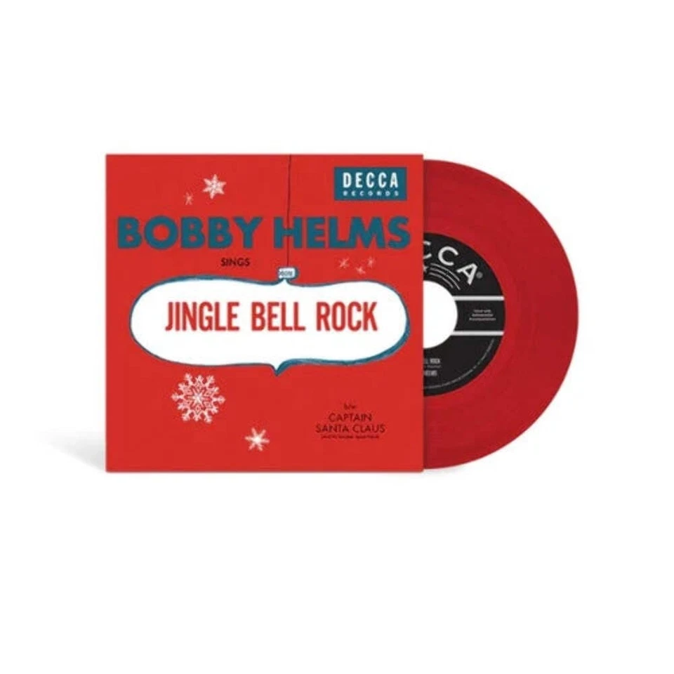 Bobby Helms Jingle Bell Rock Apple Red 7" Single Records & LPs