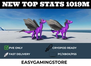 🔥ARK Survival Ascended PvE | PC/XBOX/PS5 | Top Stats Drakelings 1019m Lvl 362 - Picture 1 of 10