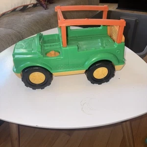 Fisher Price Little People ANIMAL SOUNDS CAMIÓN SAFARI Zoo Farm Vehicle Jeep 2011 - Imagen 1 de 4