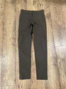 Lululemon Commission Pants Mens 29x31 Slim Green ABC Performance Golf Chino - Picture 1 of 8