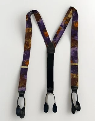 Tirantes CAS Alemania Púrpura Naranja Marrón Óxido Ajustable Multicolor De Colección  Foto 1 de 3