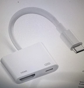 ADAPTADOR USB C A HDMI para IPhones 15, 16 ++ver Detalles Nuevo En Caja Blanco - Imagen 1 de 9