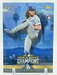 Topps X Ben Baller 2020 campeón de la Serie Mundial #5 Dustin mayo novato Dodgers - Imagen 1 de 3