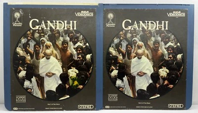 CED видео диск Ганди части 1 и 2, Columbia Pictures, лауреат премии Оскар RCA - Изображение 1 из 4