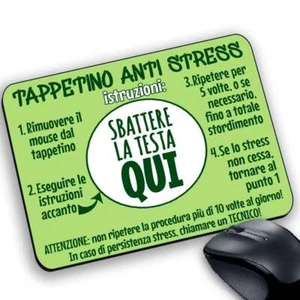 Mauspad Mauspad Antistress Kopfschlag Lustig Stress Angst lol - Bild 1 von 10