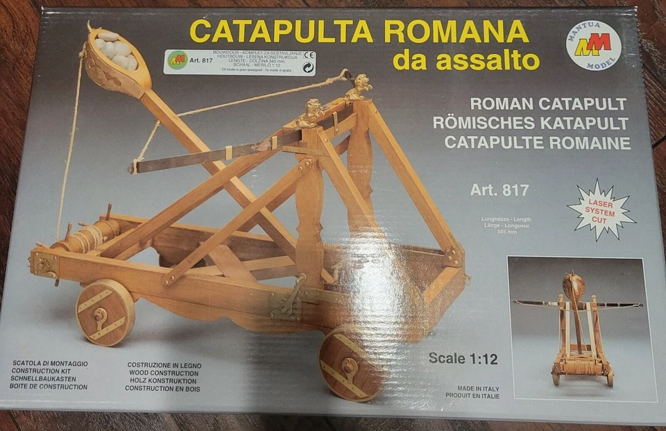 Roman Catapult Wood/Metal Model 1:12 Scale Mantua - Image 1 of 1