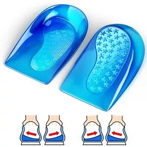 Gel Heel Support Plantar Fasciitis Insole Inserts Orthotic Foot Arch Pain Relief - Picture 1 of 9