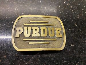PURDUE Belt Buckle PURDUE University Brass / Gold Tone Belt Buckle