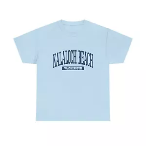 Kalaloch Beach Washington Souvenir Beach, Retro, Vintage T-Shirt Light Blue - Picture 1 of 5