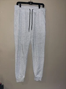 Brooklyn Cloth Mfg Co Joggers Men’s Size Large Gray Pockets Drawstring - Picture 1 of 4