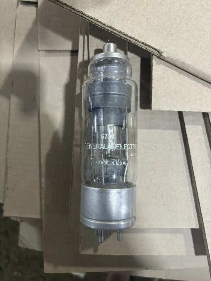 General Electric 672A Mercury-Vapor Tetrode Thyratron Audio Vacuum Tube USED - Image 1 of 3