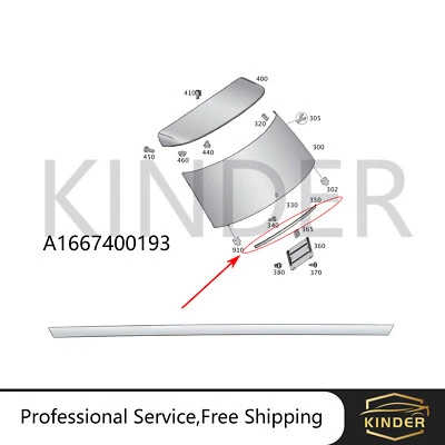 PARA MERCEDES-BENZ CLASE W166 ML MANIJA PUERTA LEVADIZA CROMO MOLDURA ML350 ML550  Foto 1 de 4