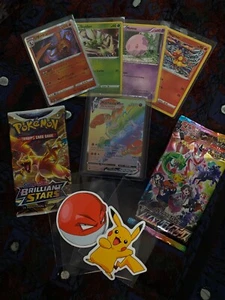 2 Pokémon booster packs, 1 ultra rare card and misc items - Picture 1 of 3