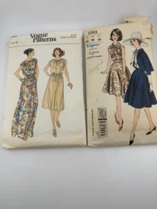 Vintage Vogue and Vogue Paris Original Sewing Patterns Lot Of 7 Designer Fashion - Picture 1 of 8