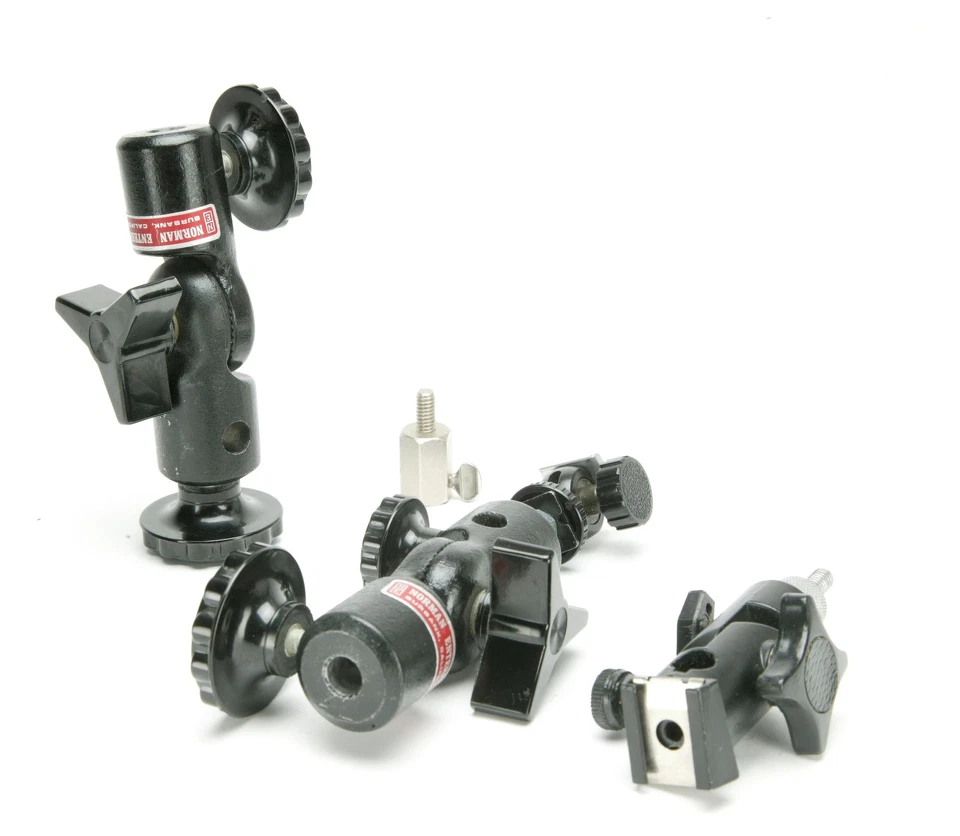 Norman Flash Brackets & Adapters For Umbrellas, Strobes & Cameras. - Image 1 of 1