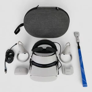 Meta Oculus Quest 2 64GB VR Headset Bundle + BoboVR M2 Headstrap + Case + EXTRAS - Picture 1 of 24