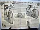 Antique 1918 ranger vélo publicité magazine insert tueur graphiques tôt