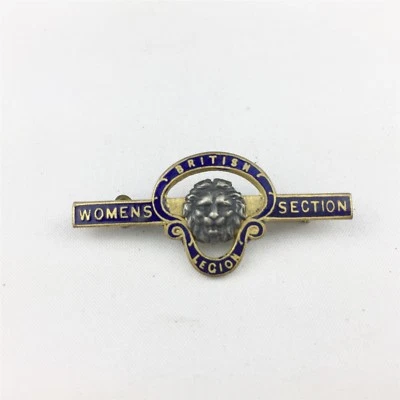 VINTAGE WOMENS SECTION BRITISH LEGION ENAMEL BADGE - Image 1 of 3