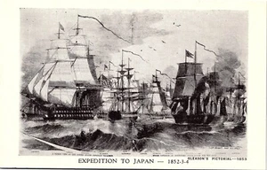 Postal histórica que muestra la expedición ilustrada de Gleasons a Japón lista de envíos - Imagen 1 de 2