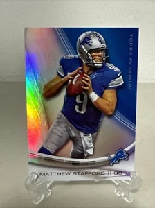 2013 Topps Platinum #48 Matthew Stafford Detroit Lions NFL Karte QB LA Rams HOF - Bild 1 von 10