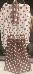 Vintage Union Label Henry Lee Polka Dot Dress Size 10 + Size 10 Talbot Jacket - Picture 1 of 17