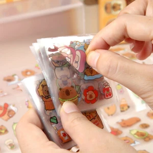 100Sheets Kawaii Capybara Stickers Cartoon Animal Stickers Suitcase Decal Gifts - Picture 1 of 6