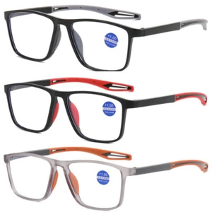 1 Pc Portable Fashion Reading Glasses Non Slip Readers Anti-blue Light Men - Picture 1 of 15