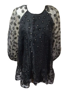 ZARA Body Lined Sheer Flare Dress U.K. Large T6578 - Picture 1 of 5