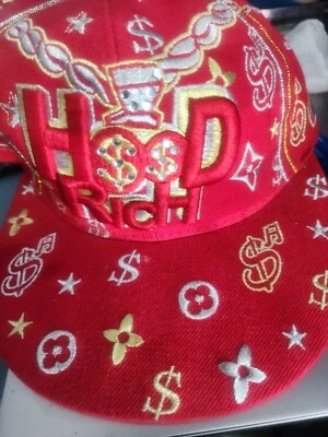 Hood Rich red k & B ethos fitted hat medium acrylic cap hat  - Image 1 of 4