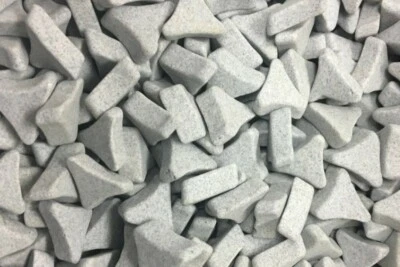 2 磅,陶瓷混合媒体 ABRASIVE 抛光金属 DEBUR TUMBLER 1 英寸尖切割 — 第 1/4 张图片