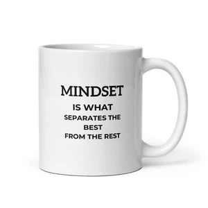 MINDSET Motivational Quote Mugs - MINDSET Quotes -11oz & 15oz Coffee Mugs - Picture 1 of 7