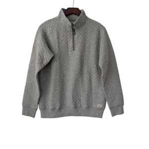 J. Crew Crewcuts Kids' Junior Varsity Quilted Pullover XXL Gray NWT CE834 - Picture 1 of 7