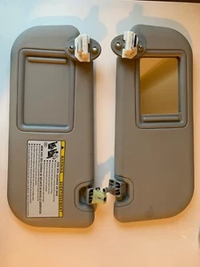 2019-2023 Toyota RAV4 Illuminated Sun Visors Set GRAY Color Excellent Condition - Picture 1 of 3