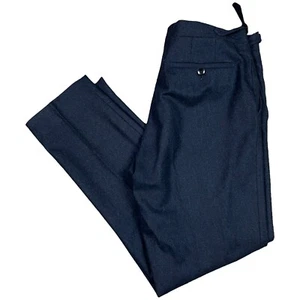 Pantalone elegante uomo De Corato Sartoria Italy lana plissettata nero 34” x 31,5” - Foto 1 di 6