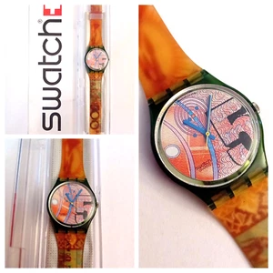 Swatch Gent Nuovo NOS Franco GG110 1991 Vintage Orologio da polso Anni 90 Quarzo - Foto 1 di 10